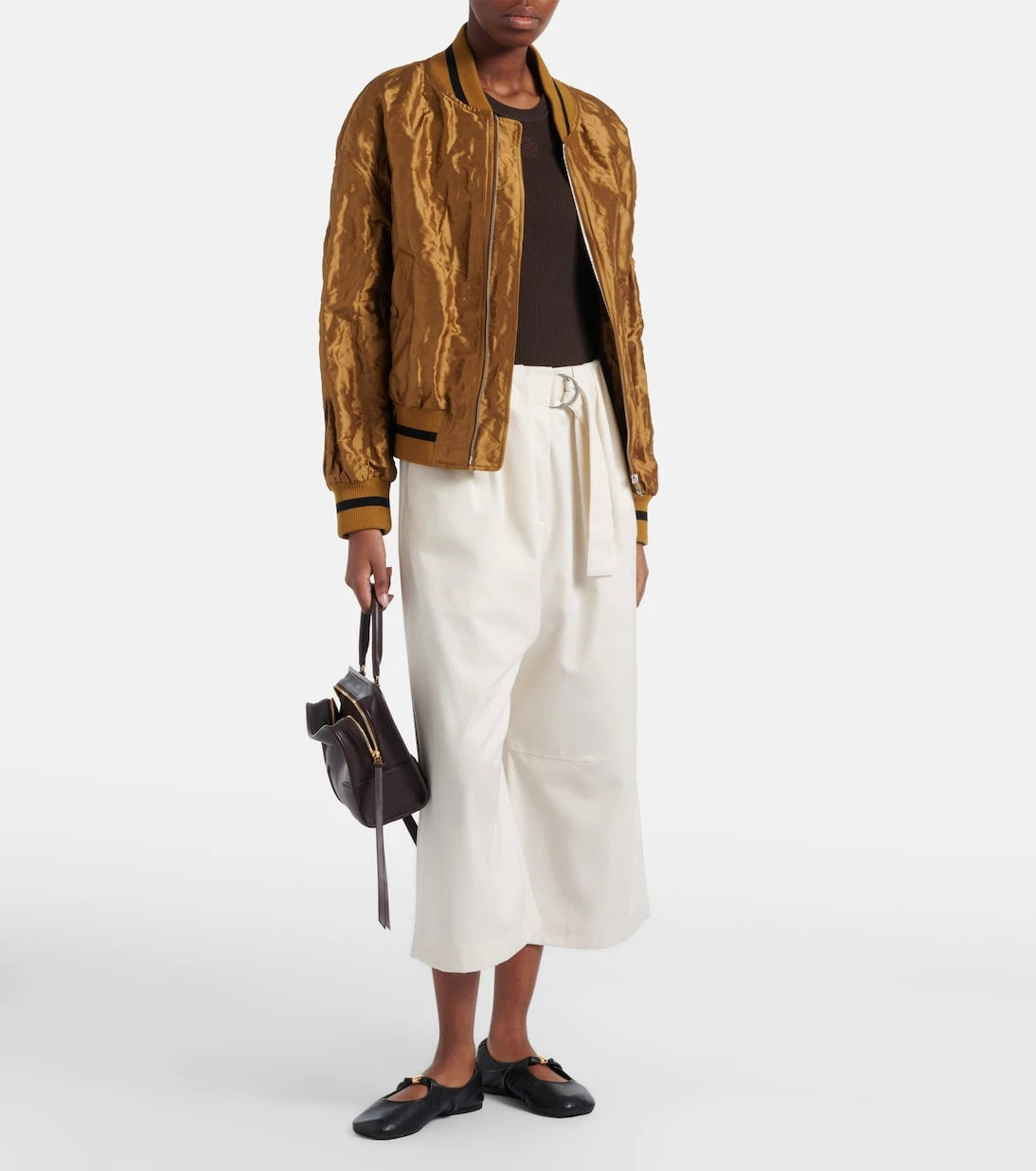 Loewe - Cotton and silk gabardine culottes