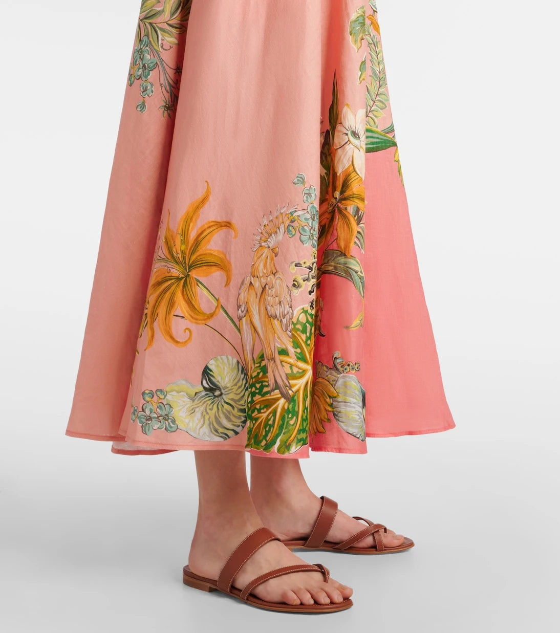 Alémais - Anika floral linen maxi dress
