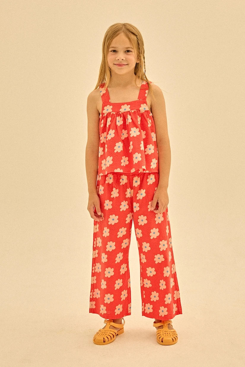 Jellymallow - Floral cotton wide-leg pants