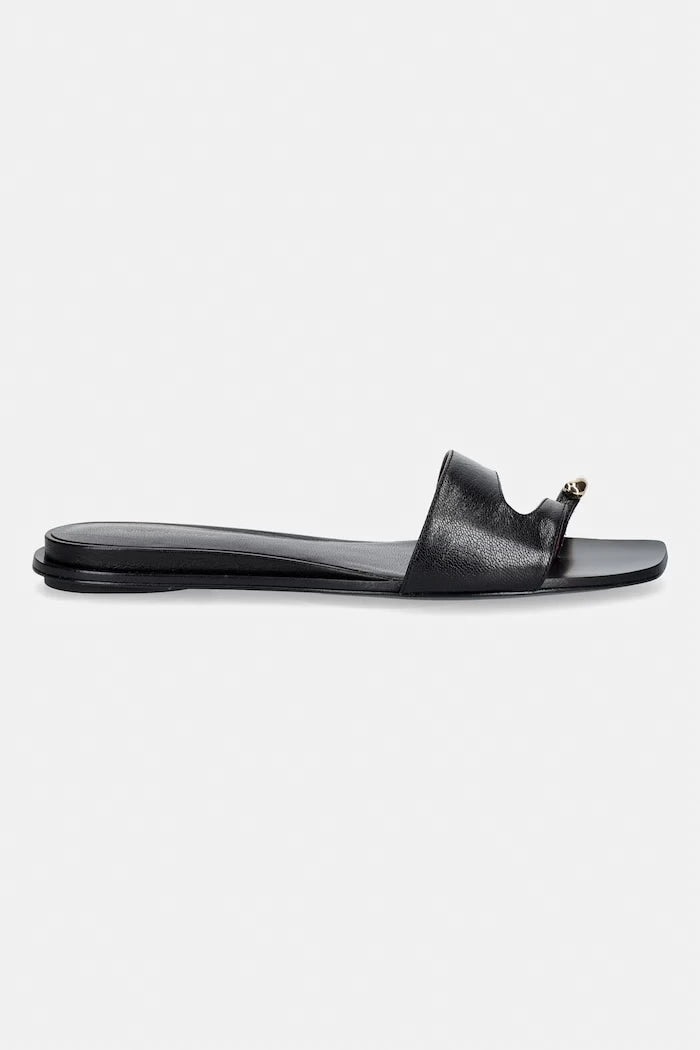 Tory Burch Deri Düz Taban Kadın Terlik Pierced Slide