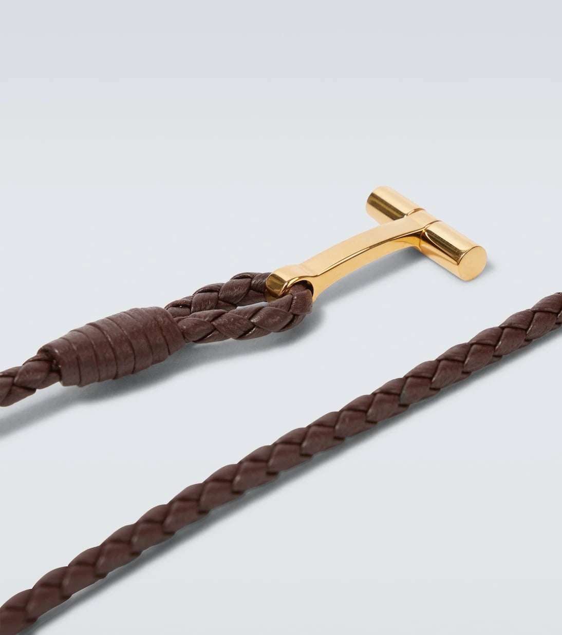 Tom Ford - T braided leather bracelet