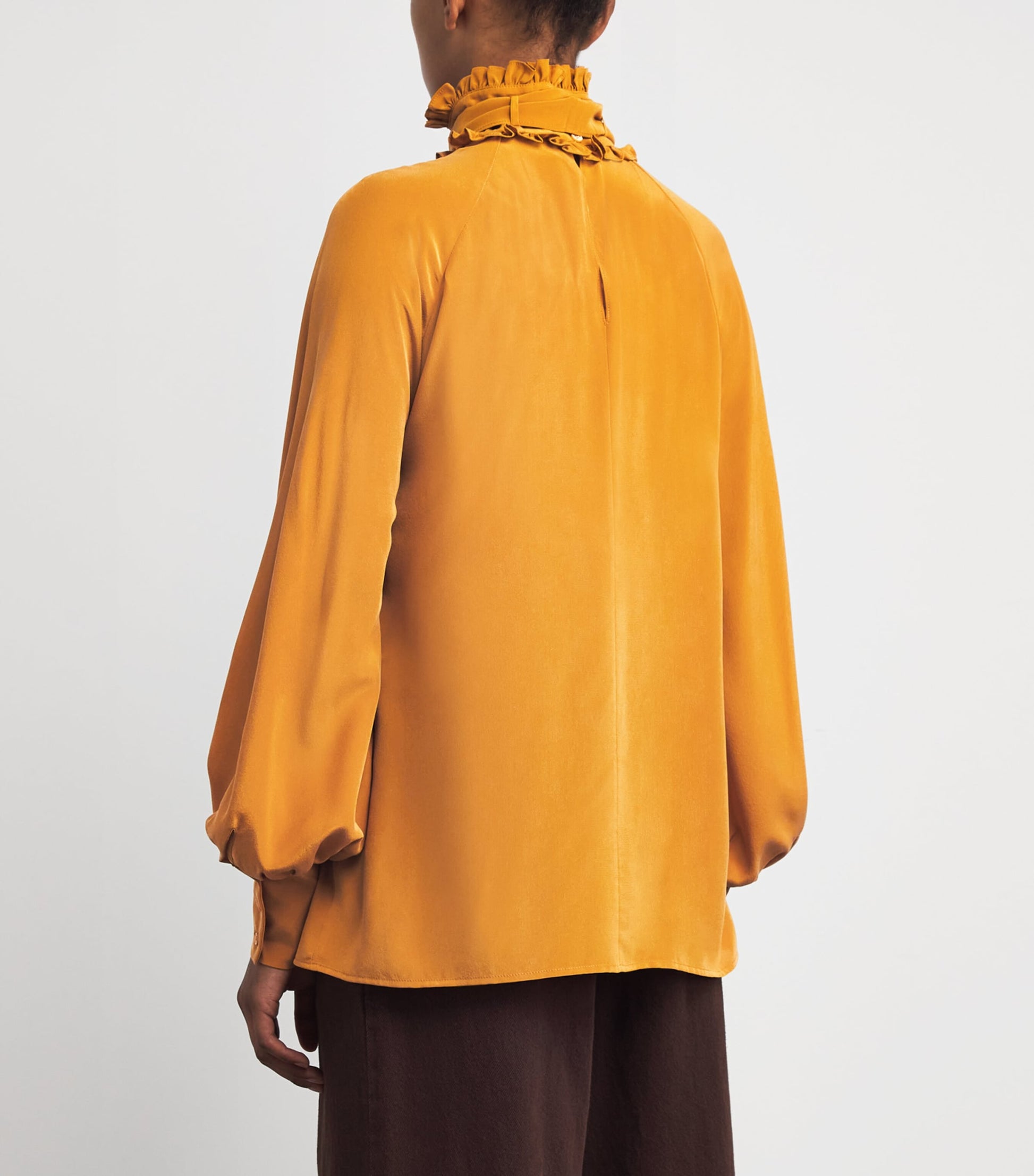 Yellow x Giuliva Heritage Silk Blouse