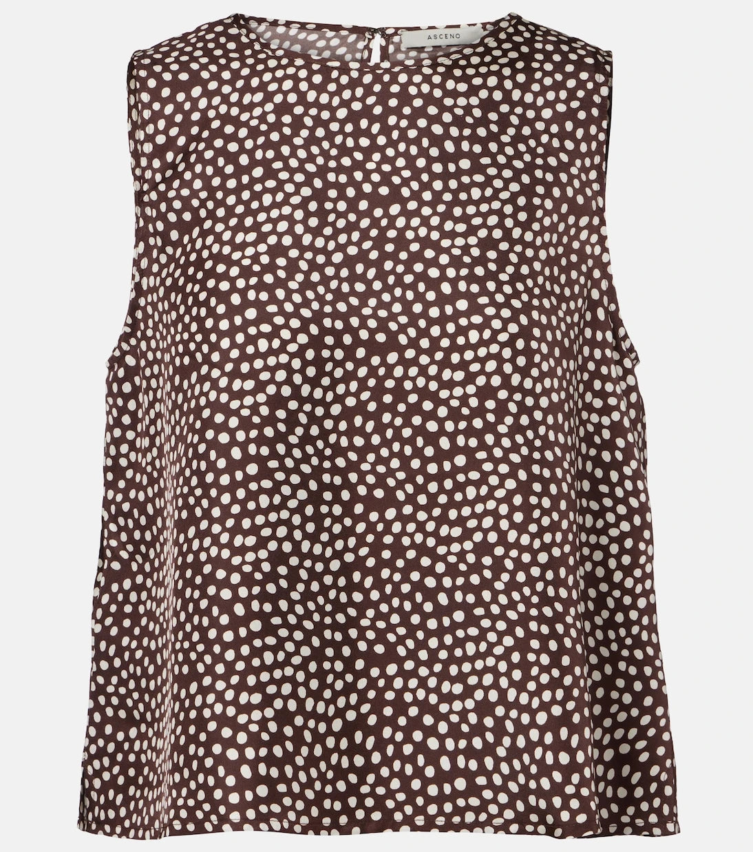 Asceno - Sofia silk twill tank top