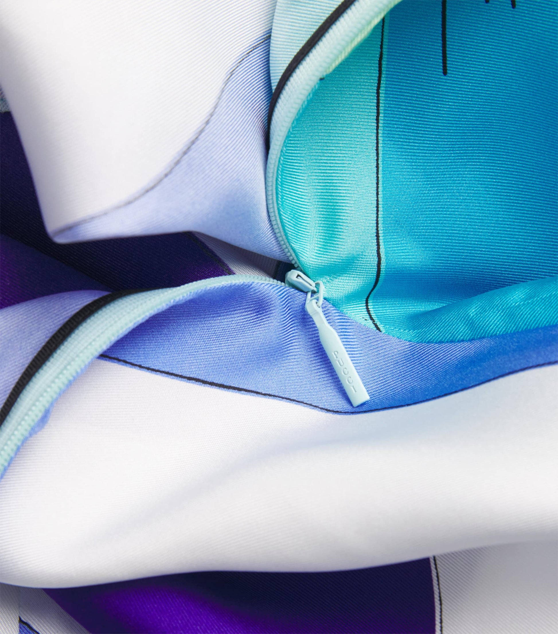 Multi Silk Wide-Leg Trousers