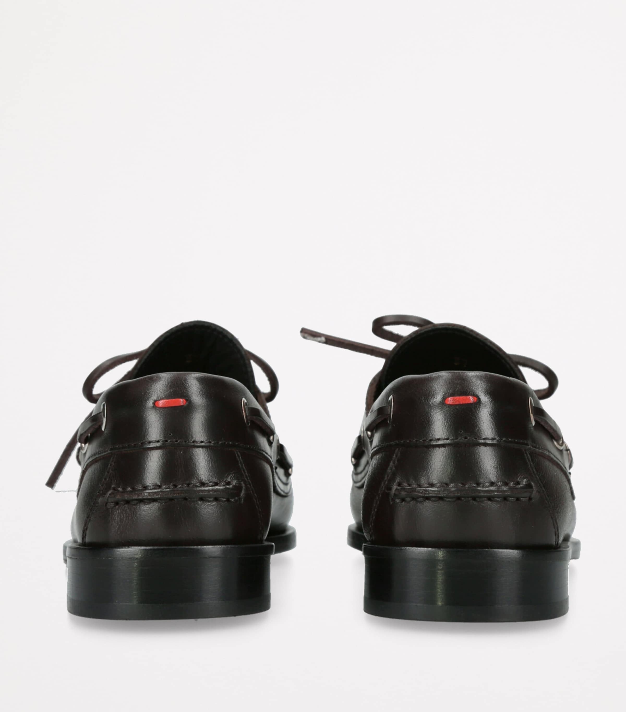 Leather Harris Flats DARK BROWN