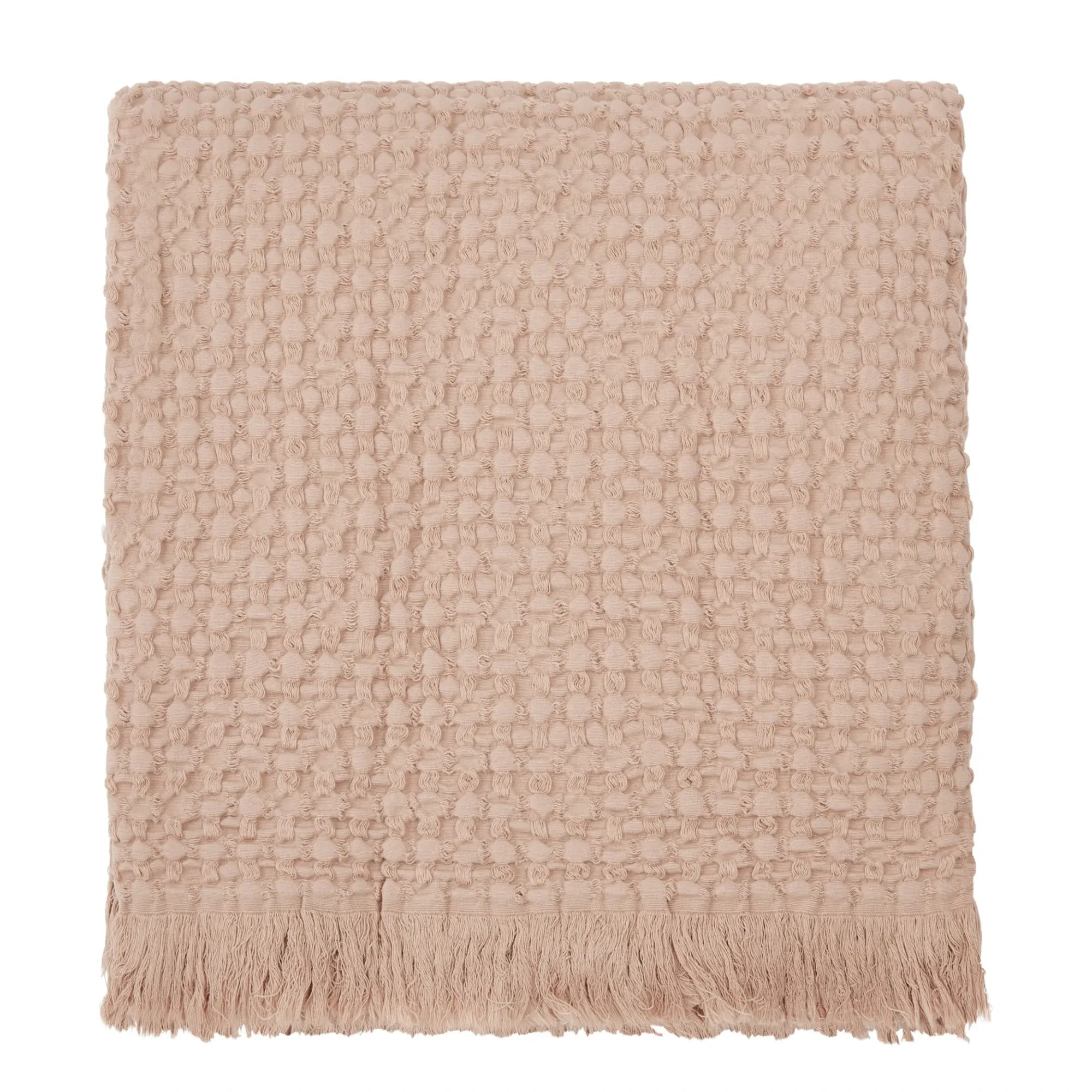 Haomy - Tempo Cotton Throw | Beige pink