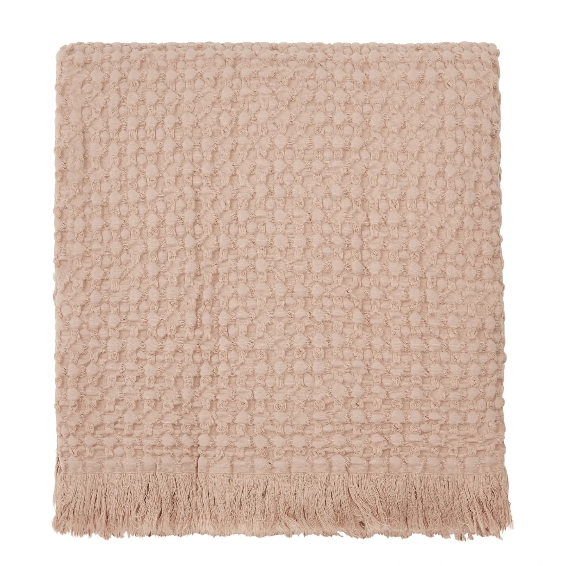 Haomy - Tempo Cotton Throw | Beige pink