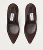 Brown Romy 85 Suede Pumps