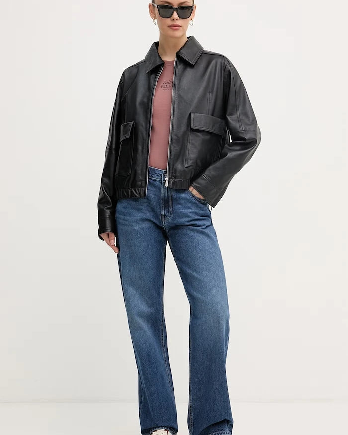 Calvin Klein Jeans дънки straight дамски