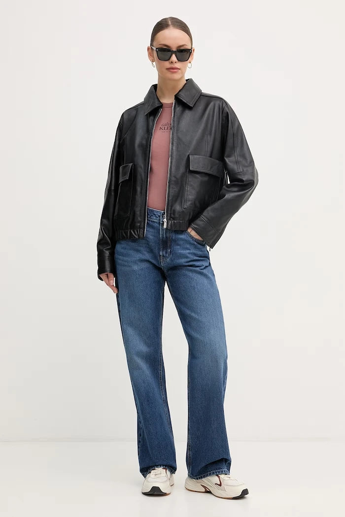 Calvin Klein Jeans дънки straight дамски