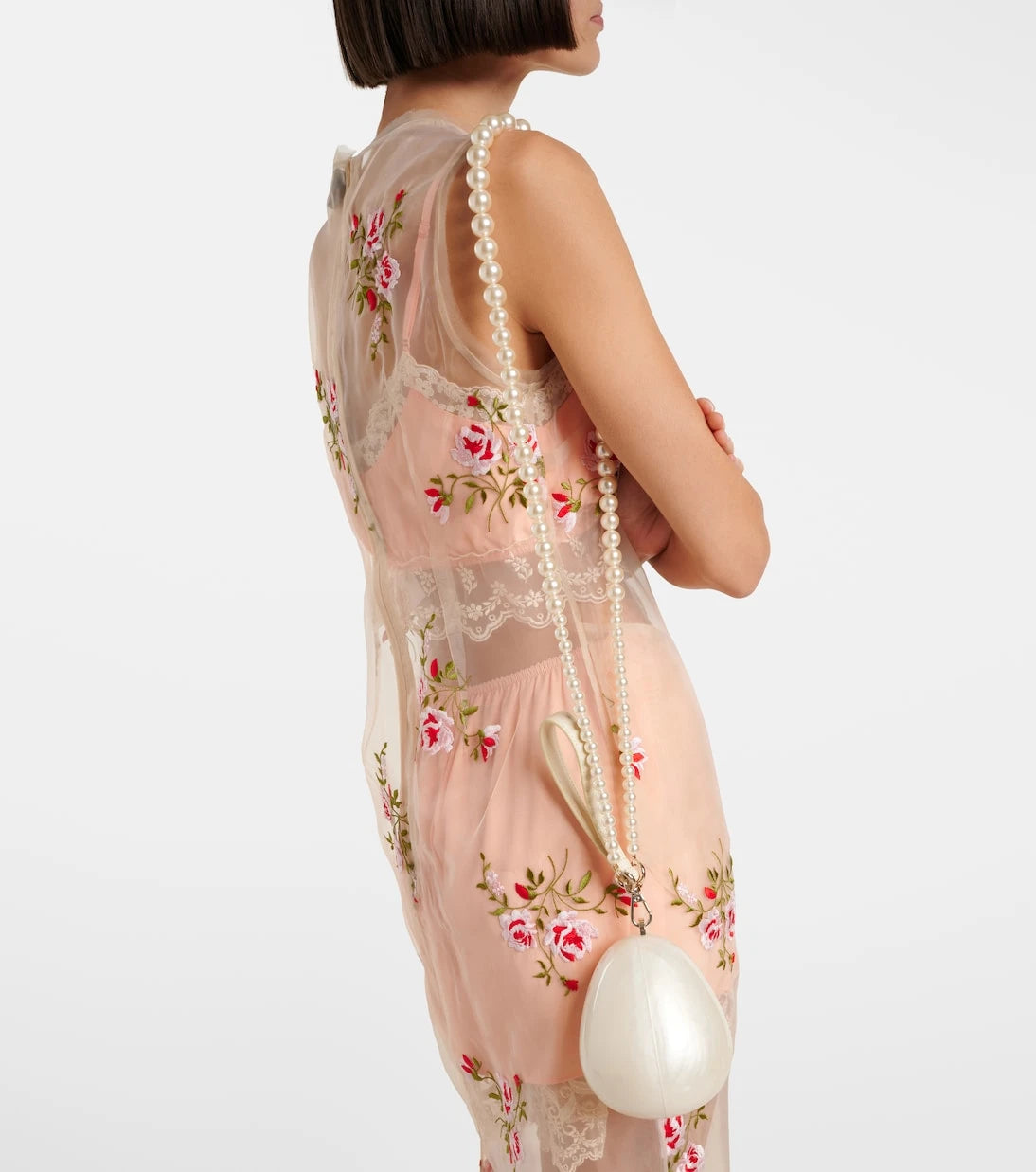 Simone Rocha - Egg embellished clutch