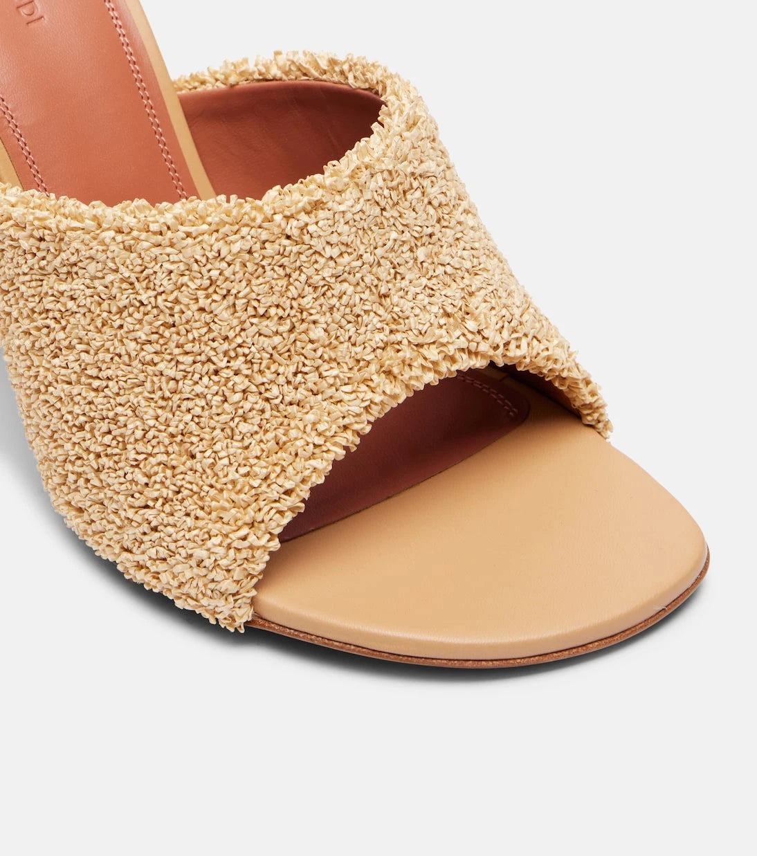 Amina Muaddi - Taylor 90 raffia-effect mules
