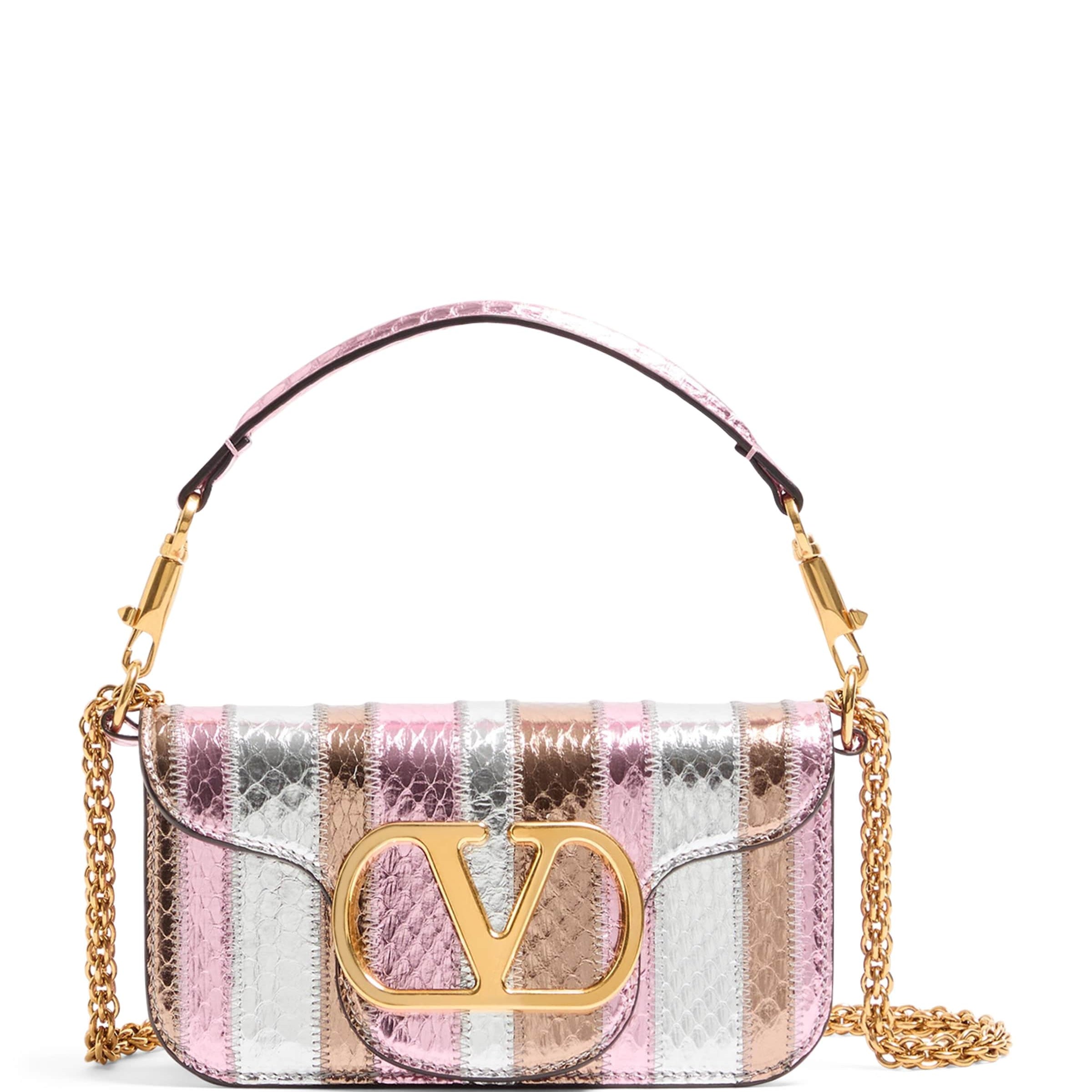 Metallic Leather Loco Shoulder Bag