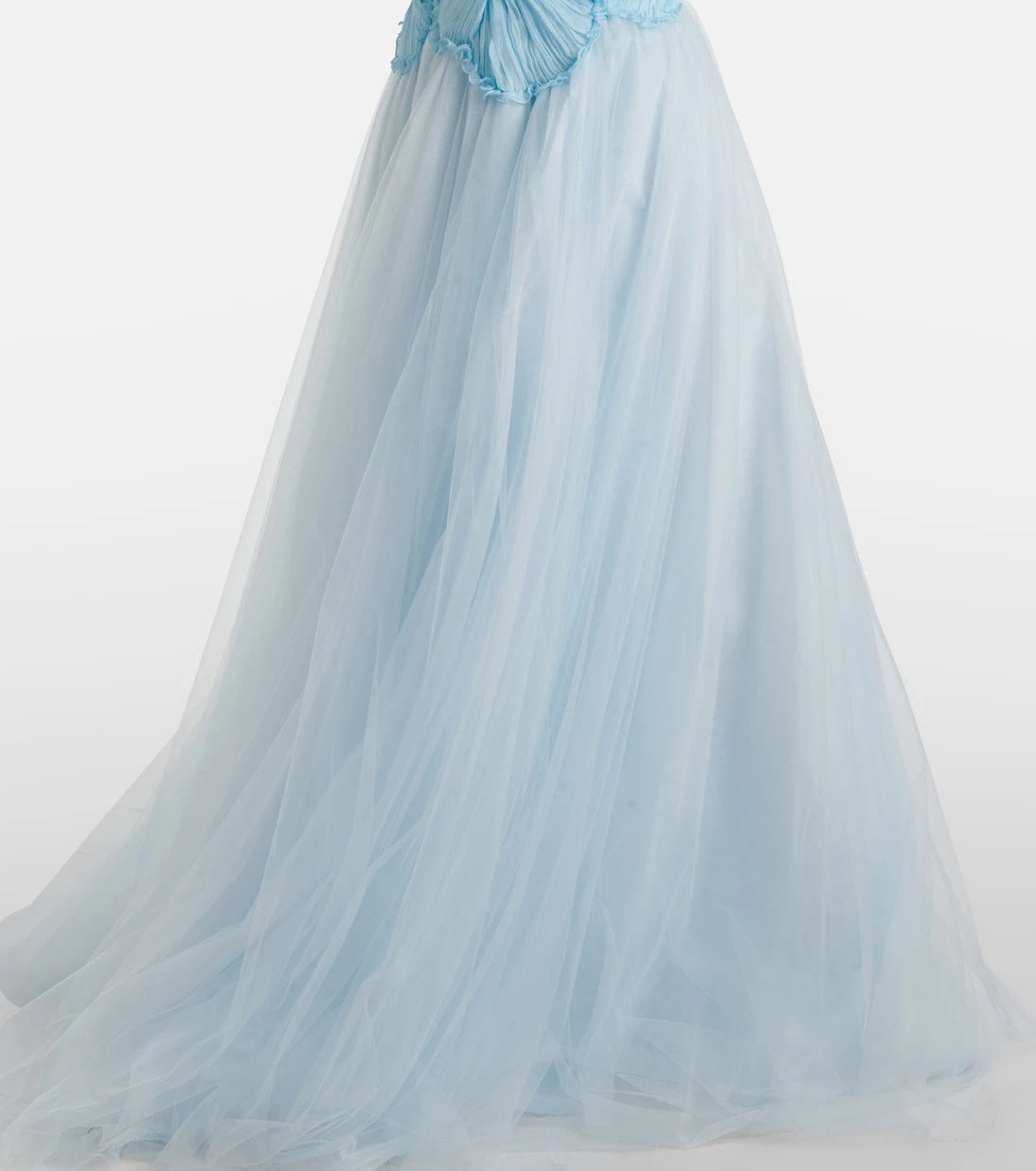 Costarellos - Edra floral strapless tulle gown