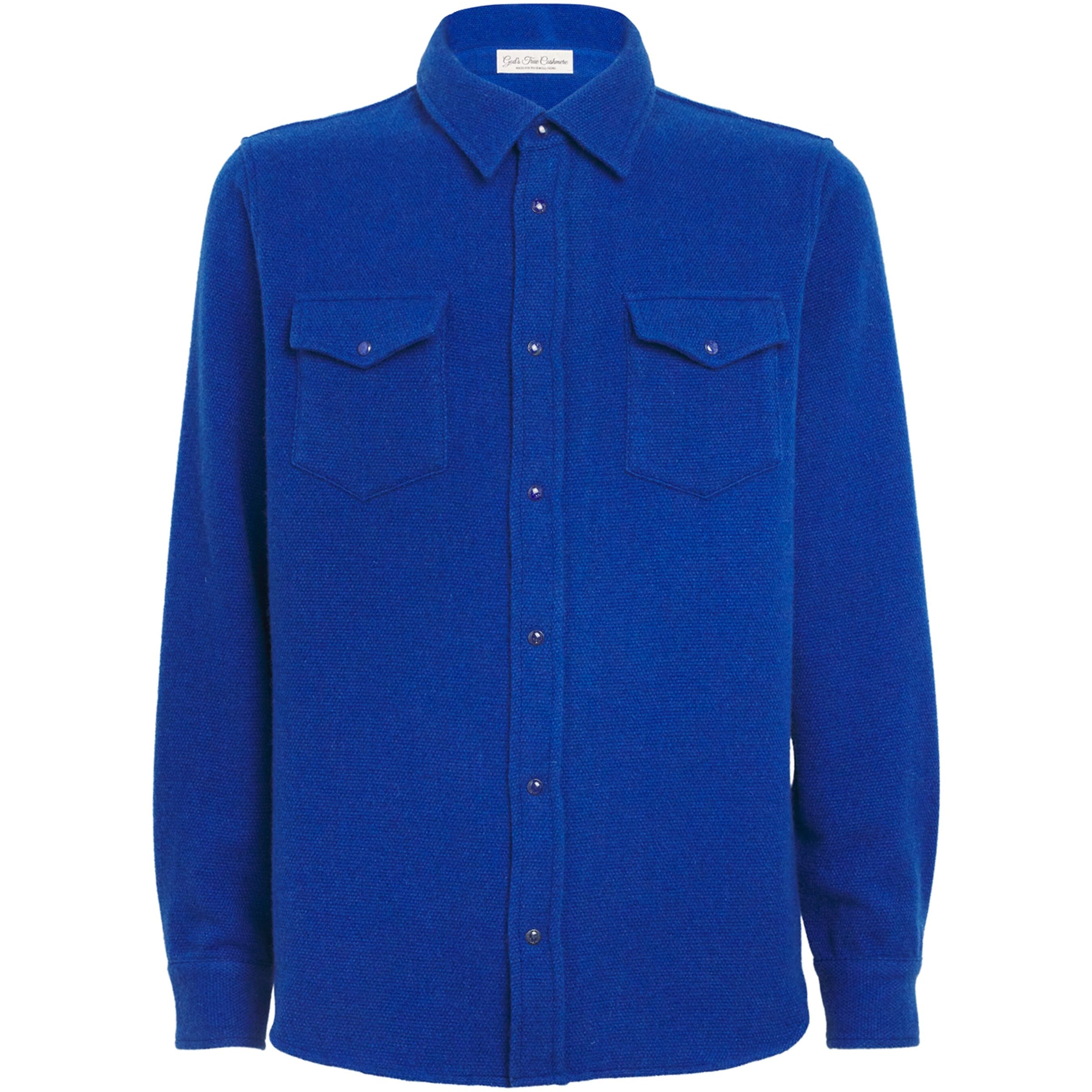 Unisex Cashmere and Lapis Lazuli Shirt