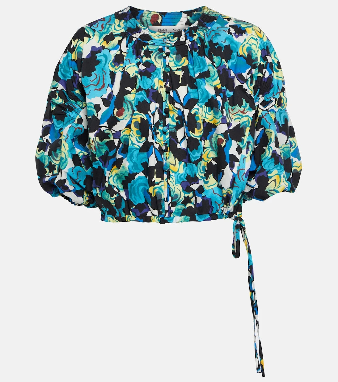 Diane von Furstenberg - Dario floral cotton-blend top