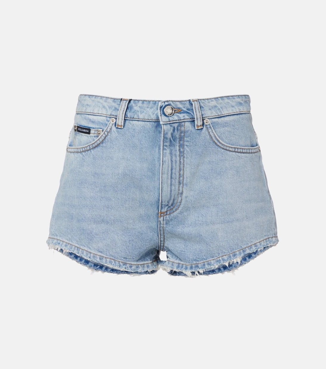 Dolce&Gabbana - Frayed denim shorts