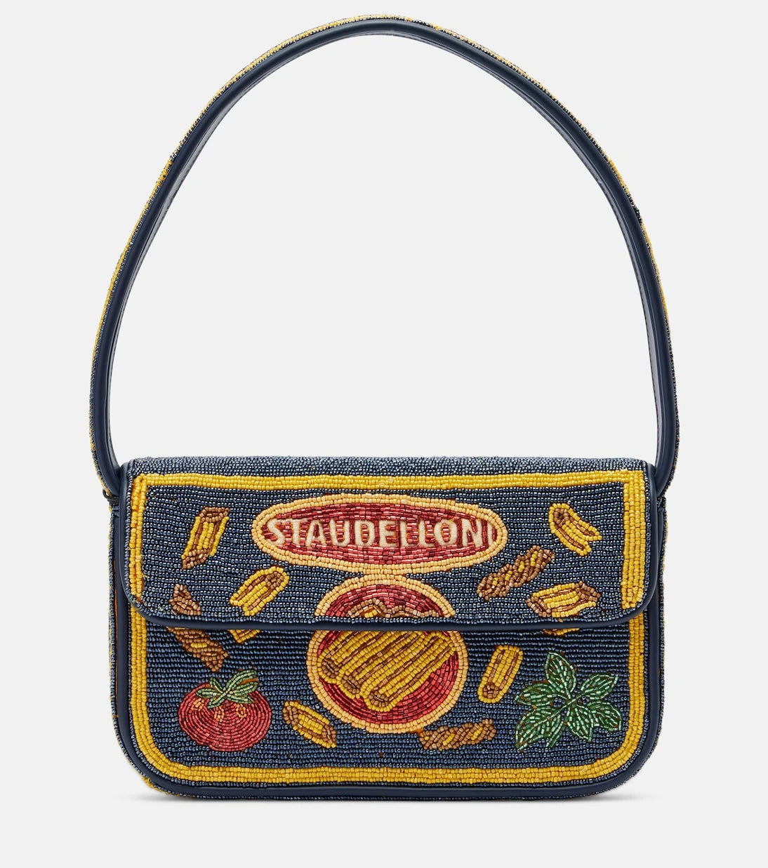Staud - Tommy Small beaded shoulder bag
