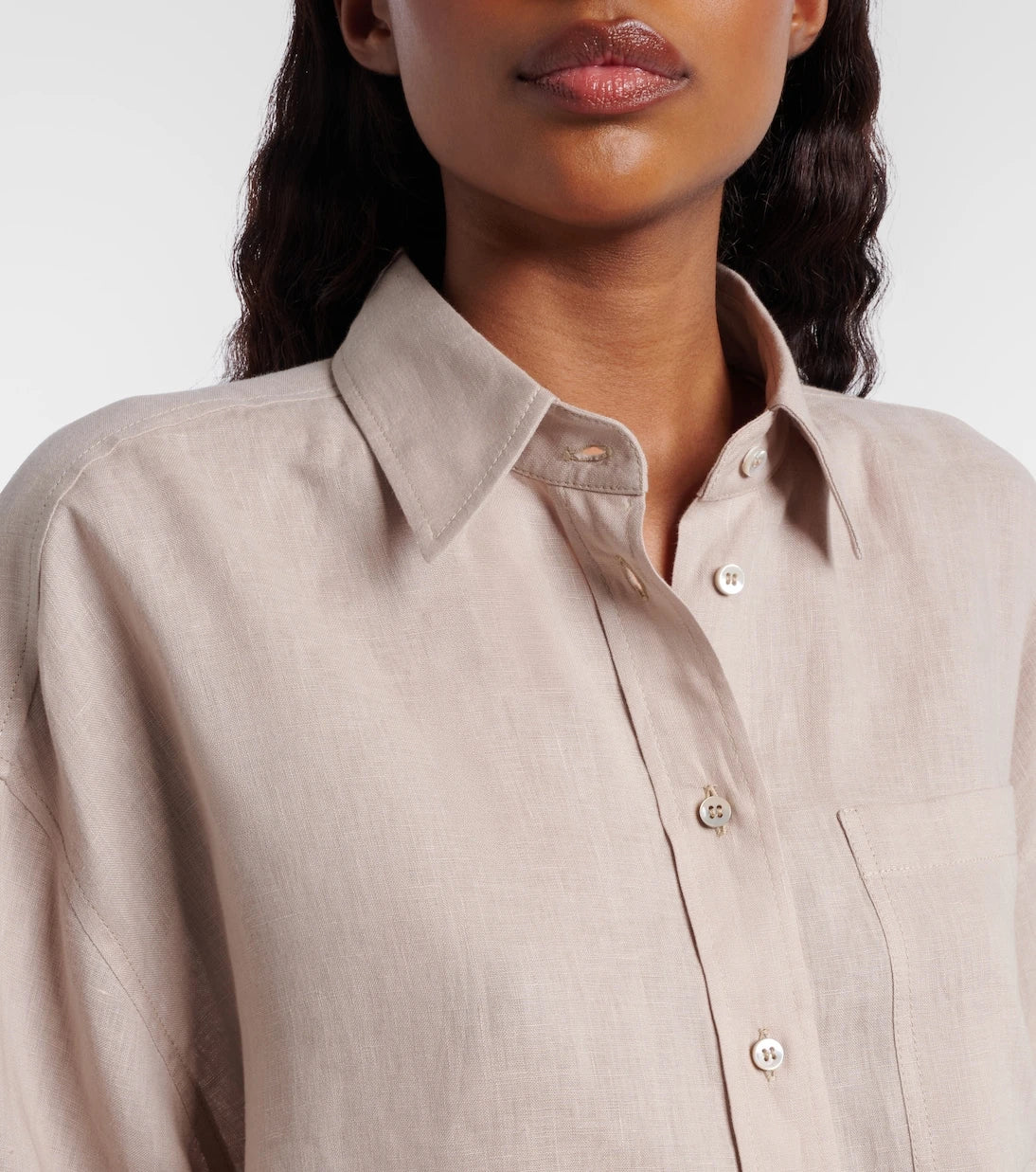 Brunello Cucinelli - Oversized linen shirt