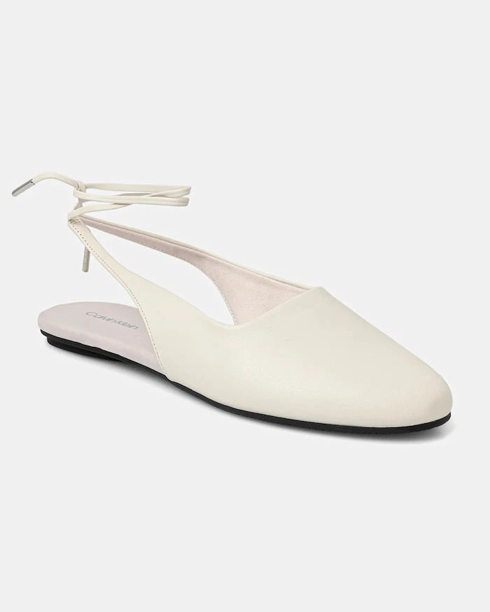 Кожени балеринки Calvin Klein BALLERINA SLING BACK LTH
