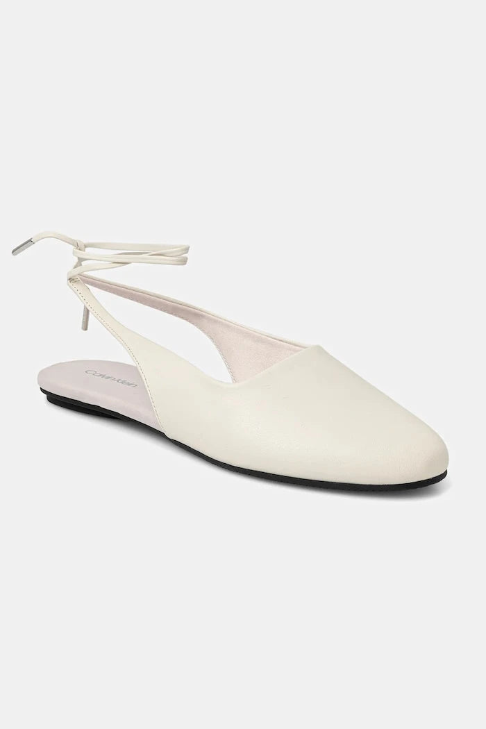 Кожени балеринки Calvin Klein BALLERINA SLING BACK LTH