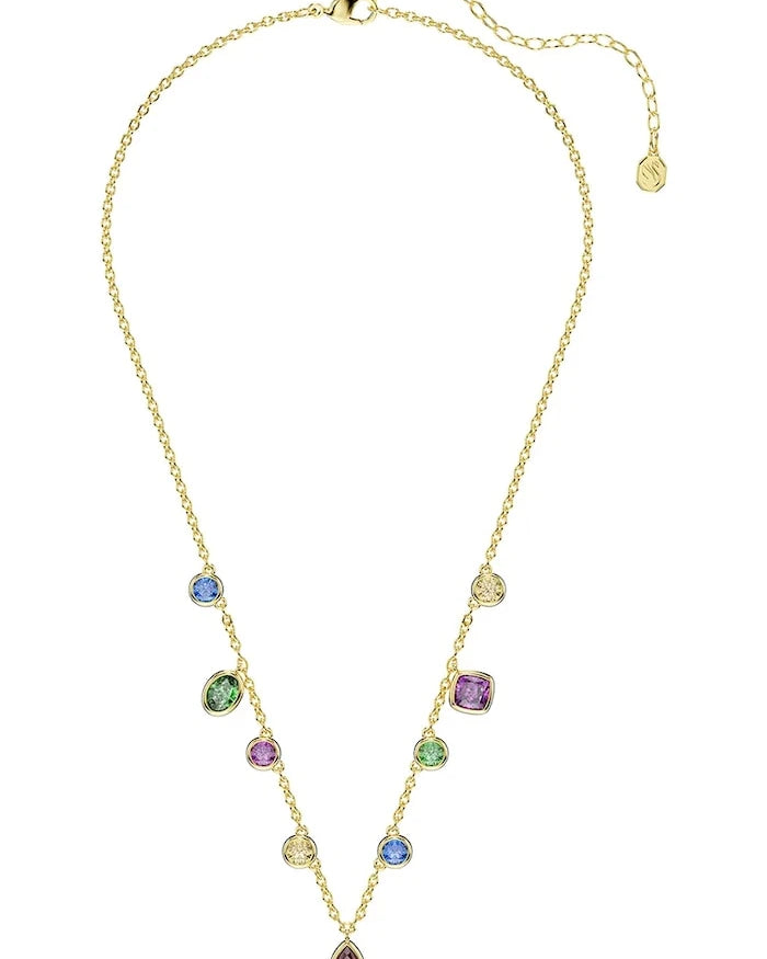 Swarovski kadın altın kaplama zirkon kolye IMBER