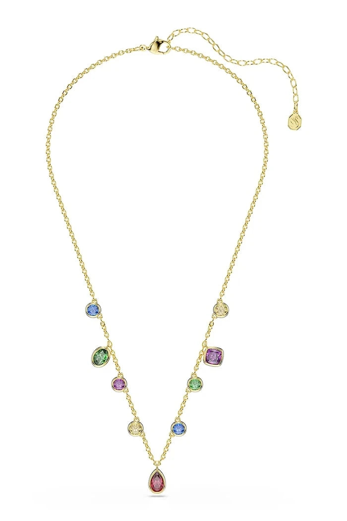 Swarovski kadın altın kaplama zirkon kolye IMBER