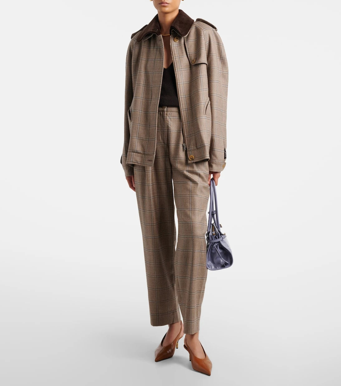 Blazé Milano - Chausie checked virgin wool jacket