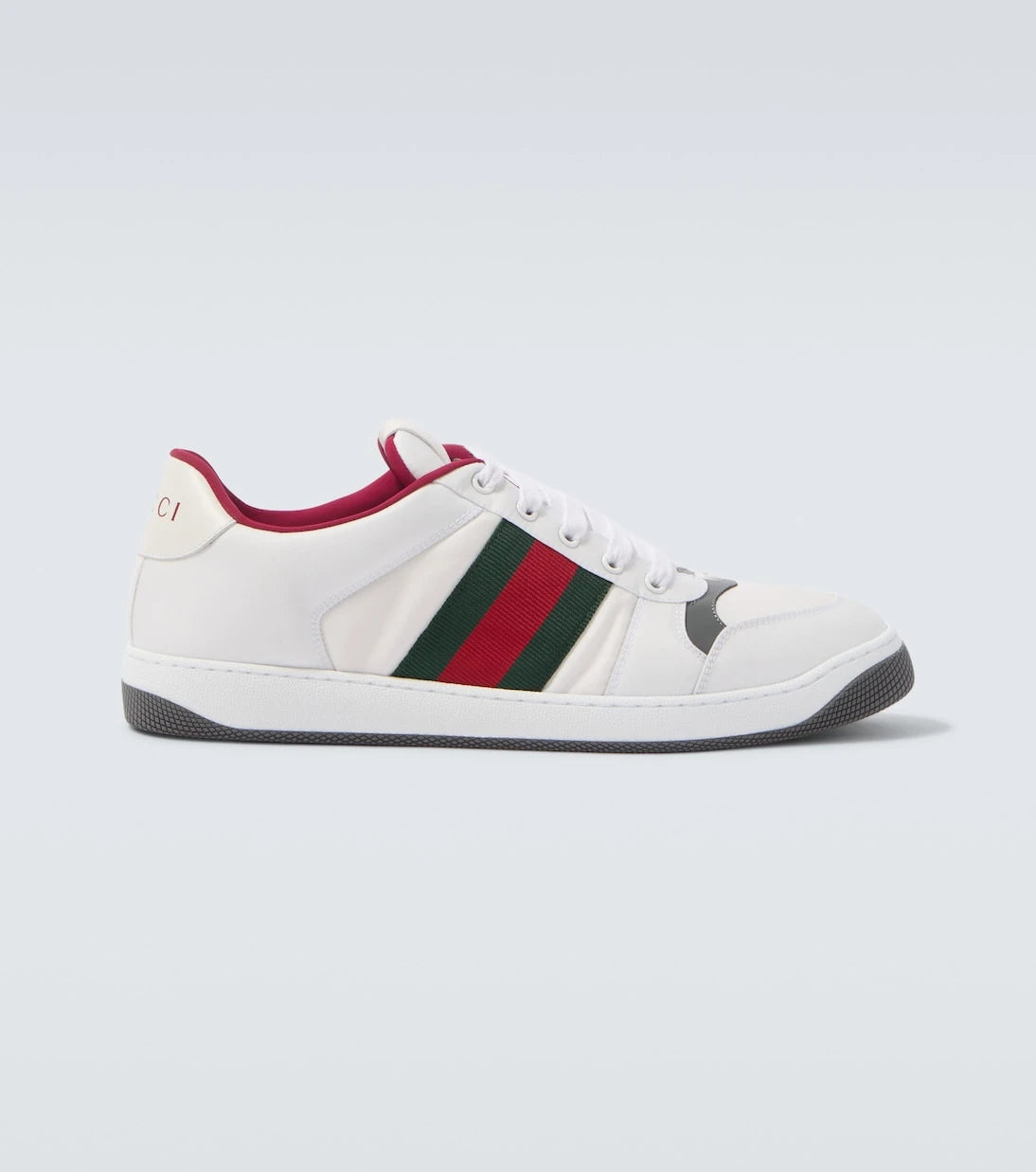 Gucci - Screener leather-trimmed sneakers