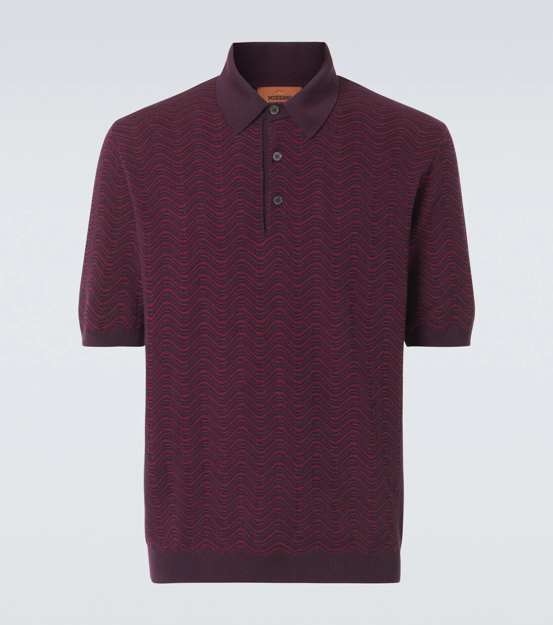 Missoni - Zigzag yün karışımlı polo tişört