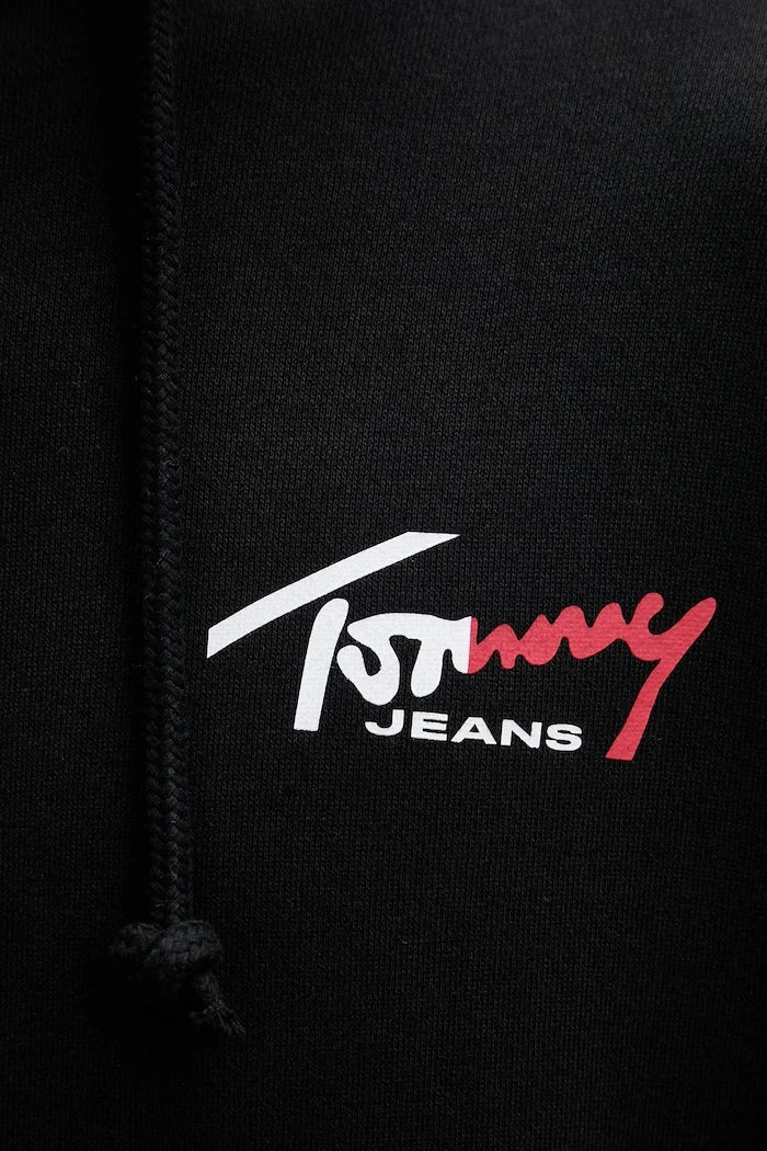 Tommy Jeans суичър с качулка мъжки от памук