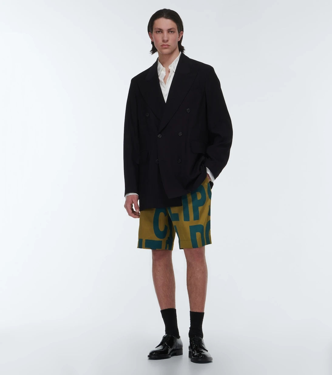 Dries Van Noten - Printed mid-rise jersey shorts
