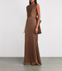 Brown Charmeuse Bow Gown