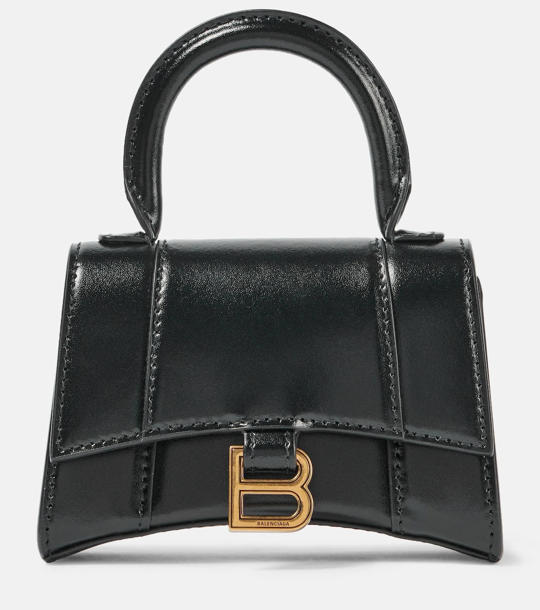 Balenciaga - Hourglass Mini leather crossbody bag