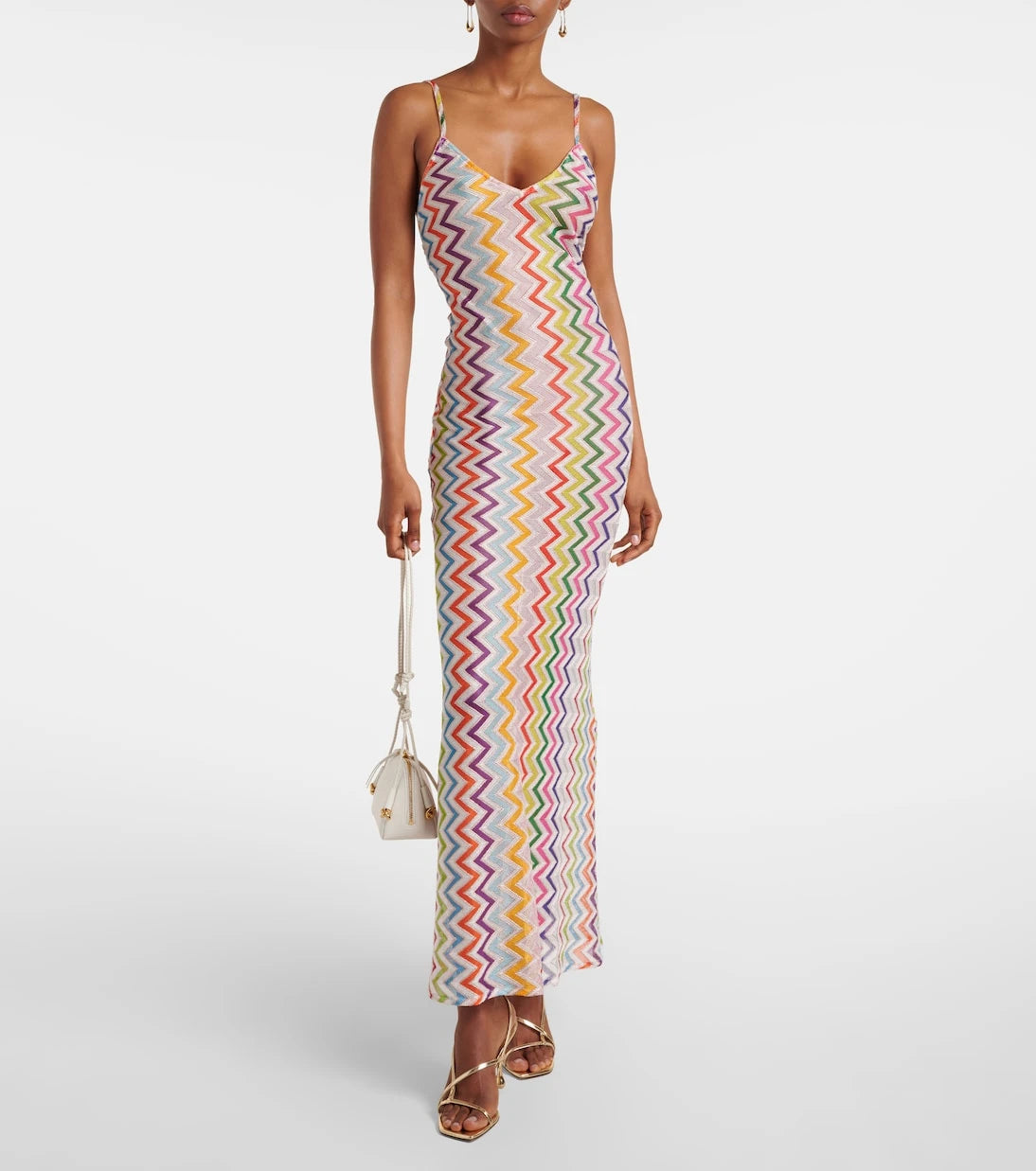 Missoni - Zigzag open-back maxi dress