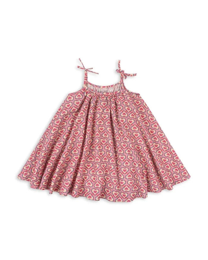 Konges Sløjd pamuklu yaz elbisesi VIVIAN STRAP DRESS GOTS