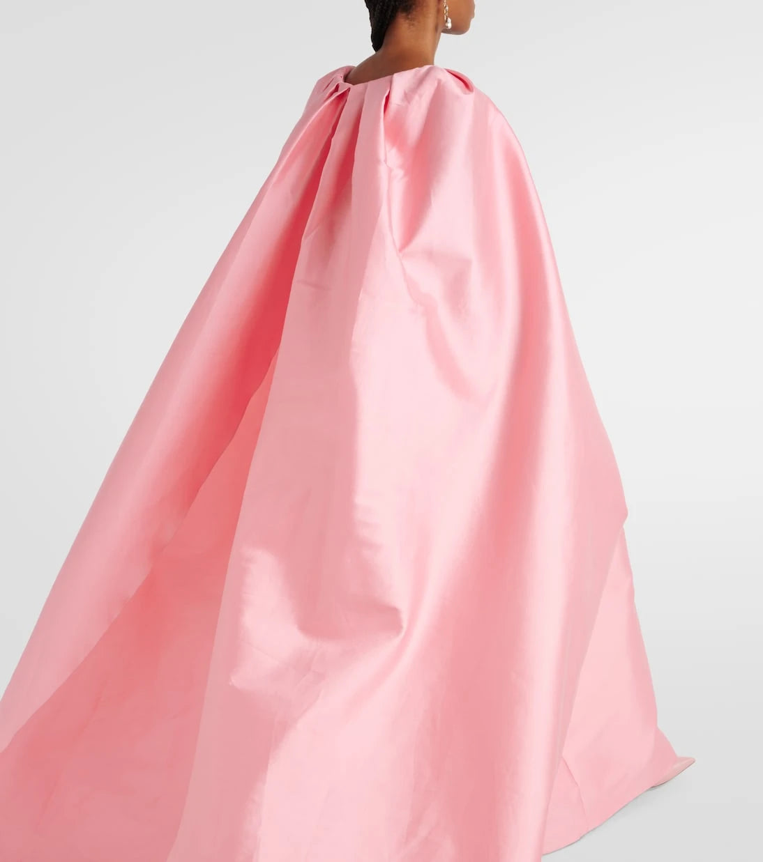 Monique Lhuillier - Caped mikado gown
