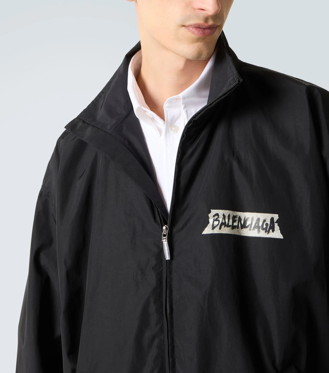 Balenciaga - Masking Tape cotton-blend track jacket