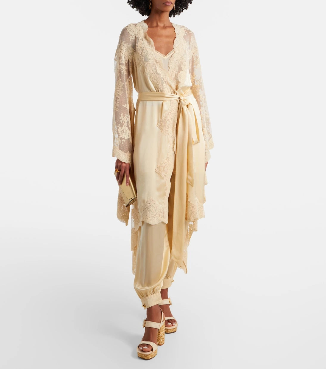 Zimmermann - Como silk satin tapered pants