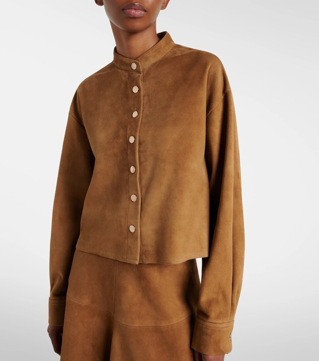 Nour Hammour - Lucien suede cropped jacket