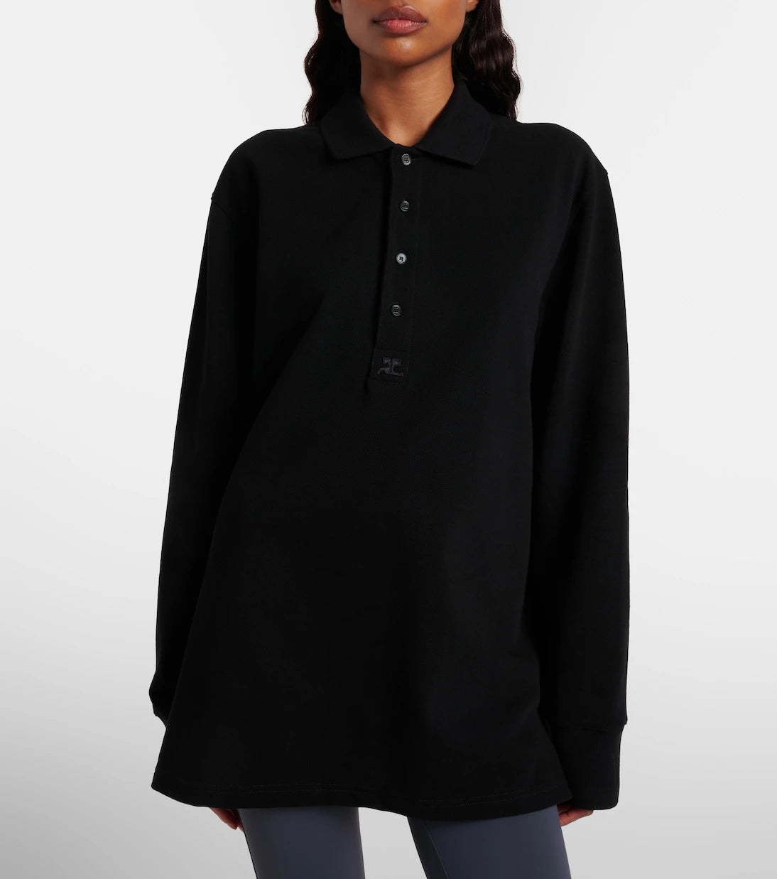 Courrèges - Cotton jersey polo sweater