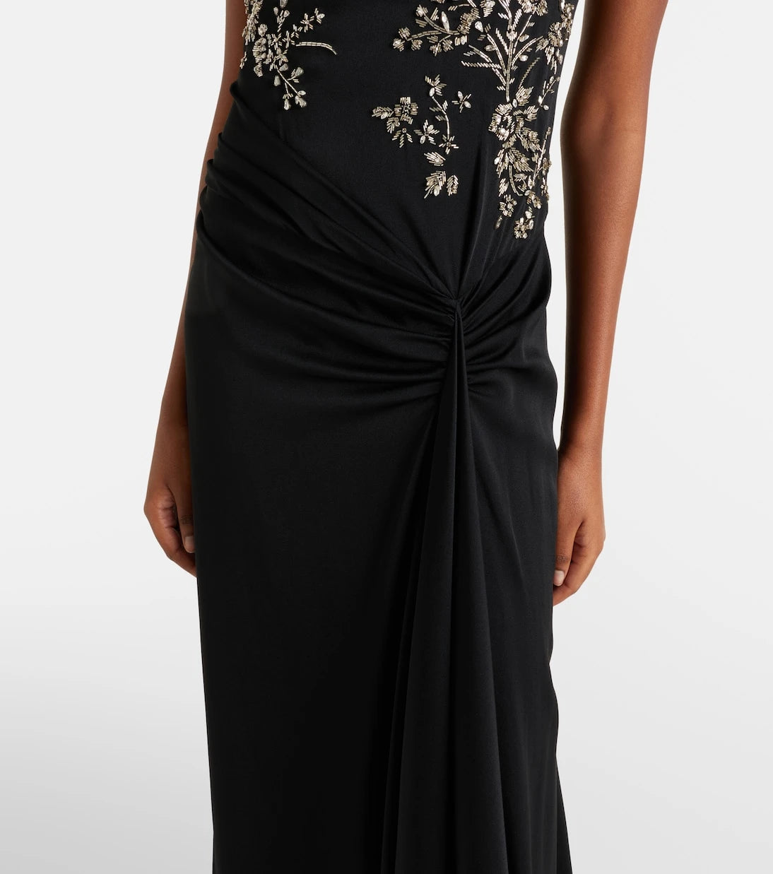 McQueen - Draped embellished gown