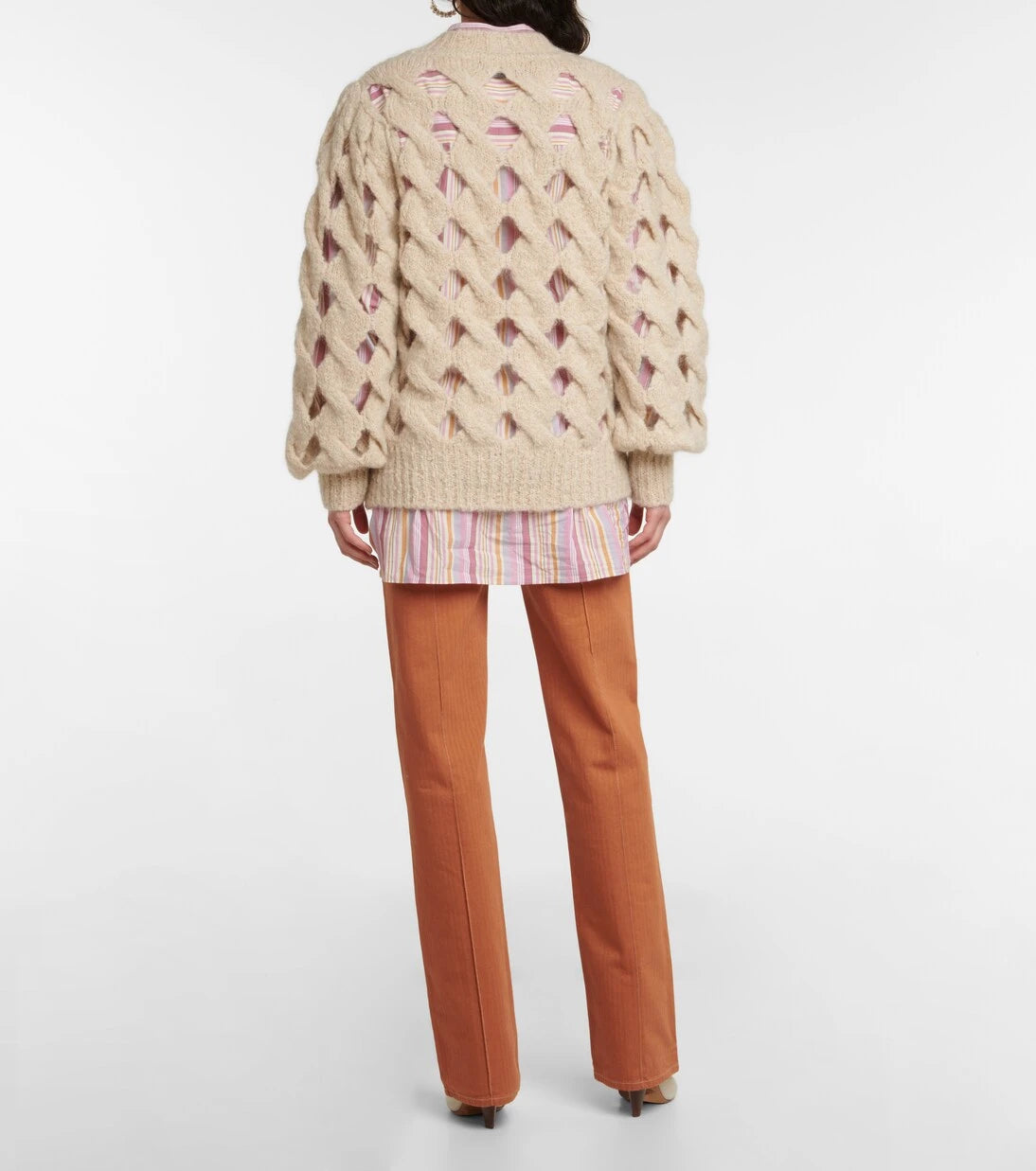 Isabel Marant - Eggie open-knit mohair wool-blend sweater
