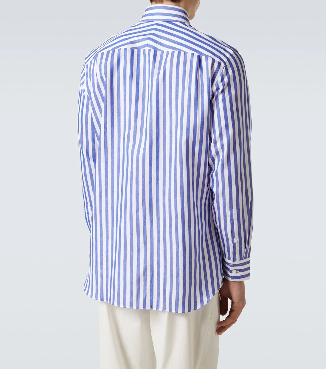 Dunhill - Bengal stripe cotton and linen shirt