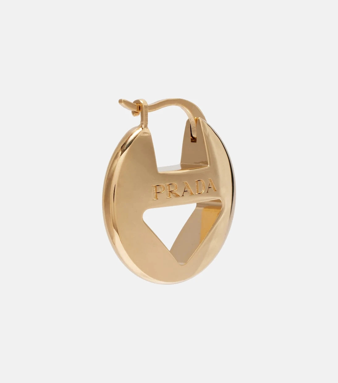 Prada - Cutout logo earrings