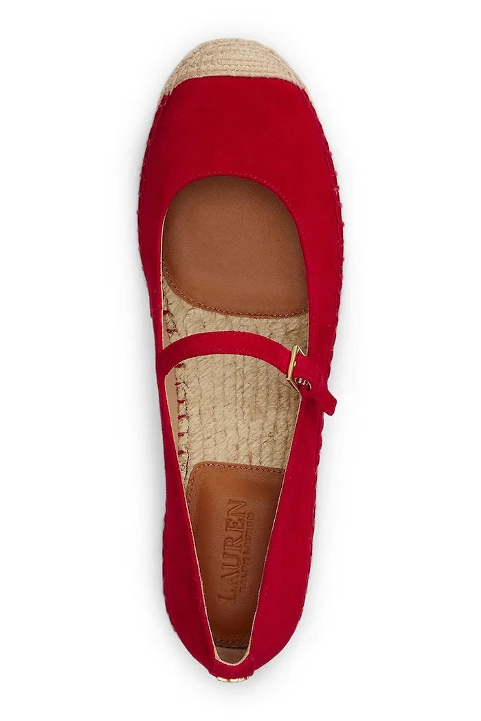 Lauren Ralph Lauren kadın süet espadril Luize Mj