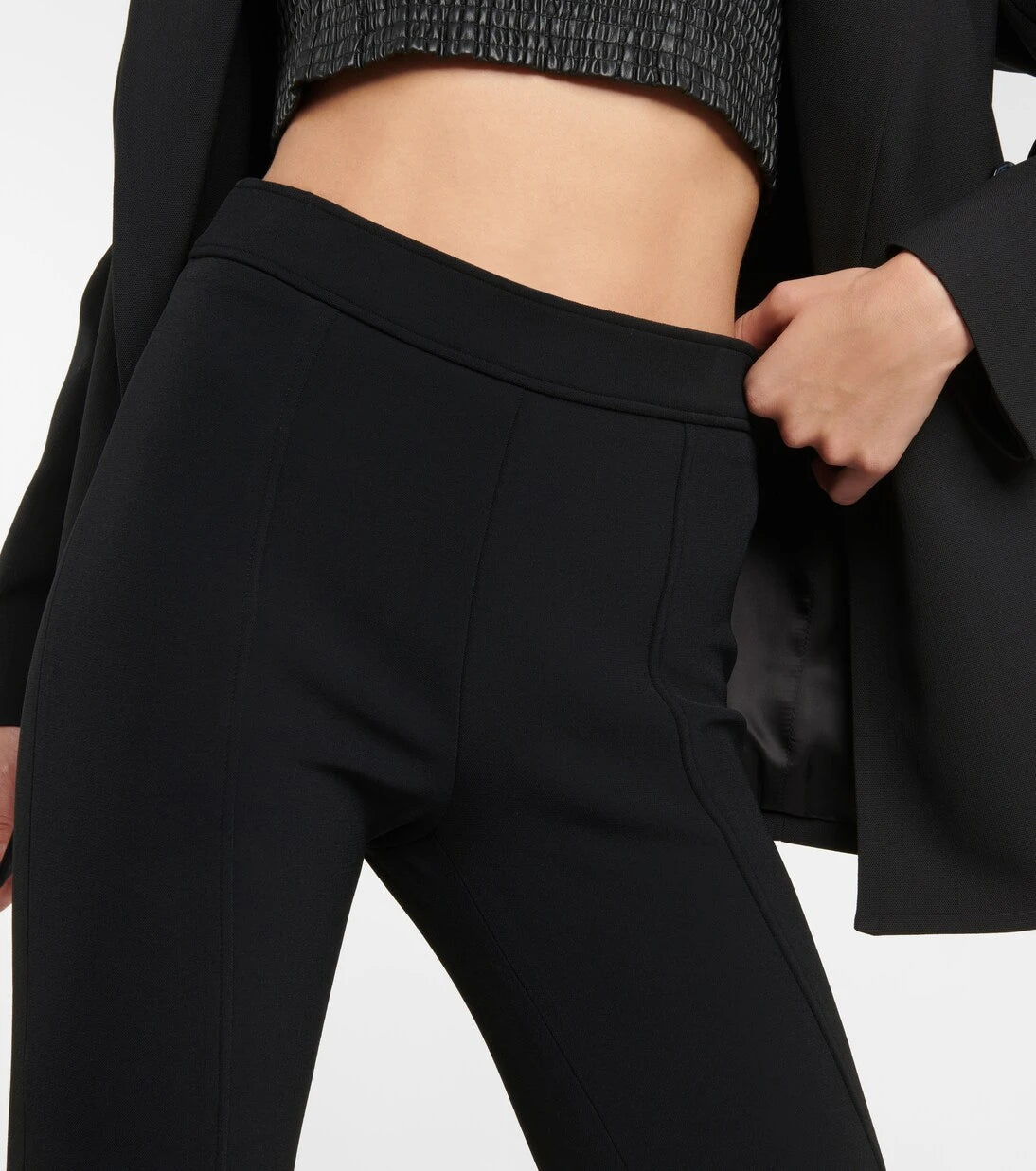 Proenza Schouler - High-rise crêpe slim pants