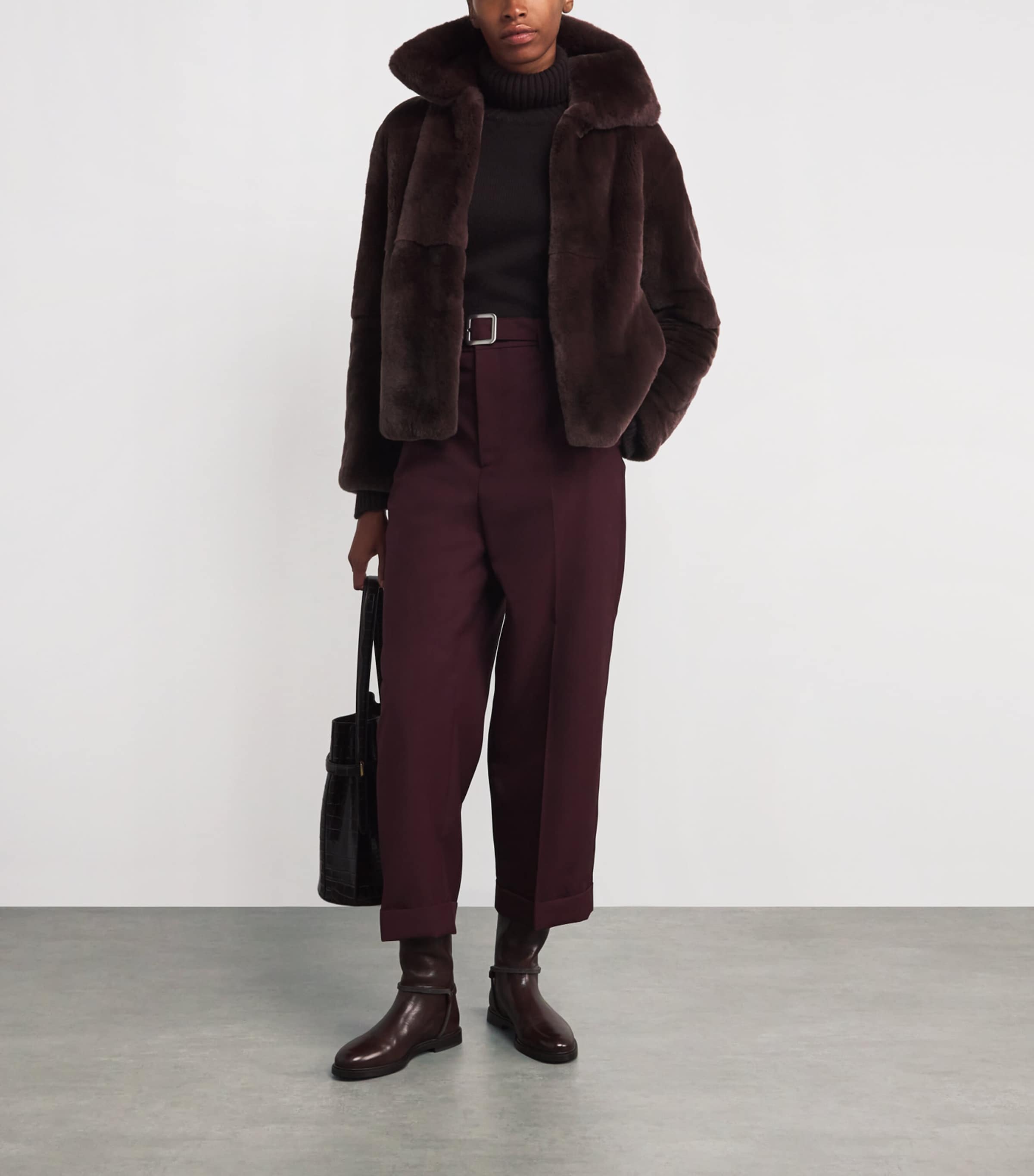 Yves Salomon Rex Rabbit Fur Jacket