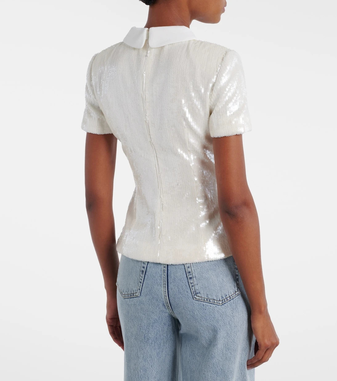 Self-Portrait - Sequined top