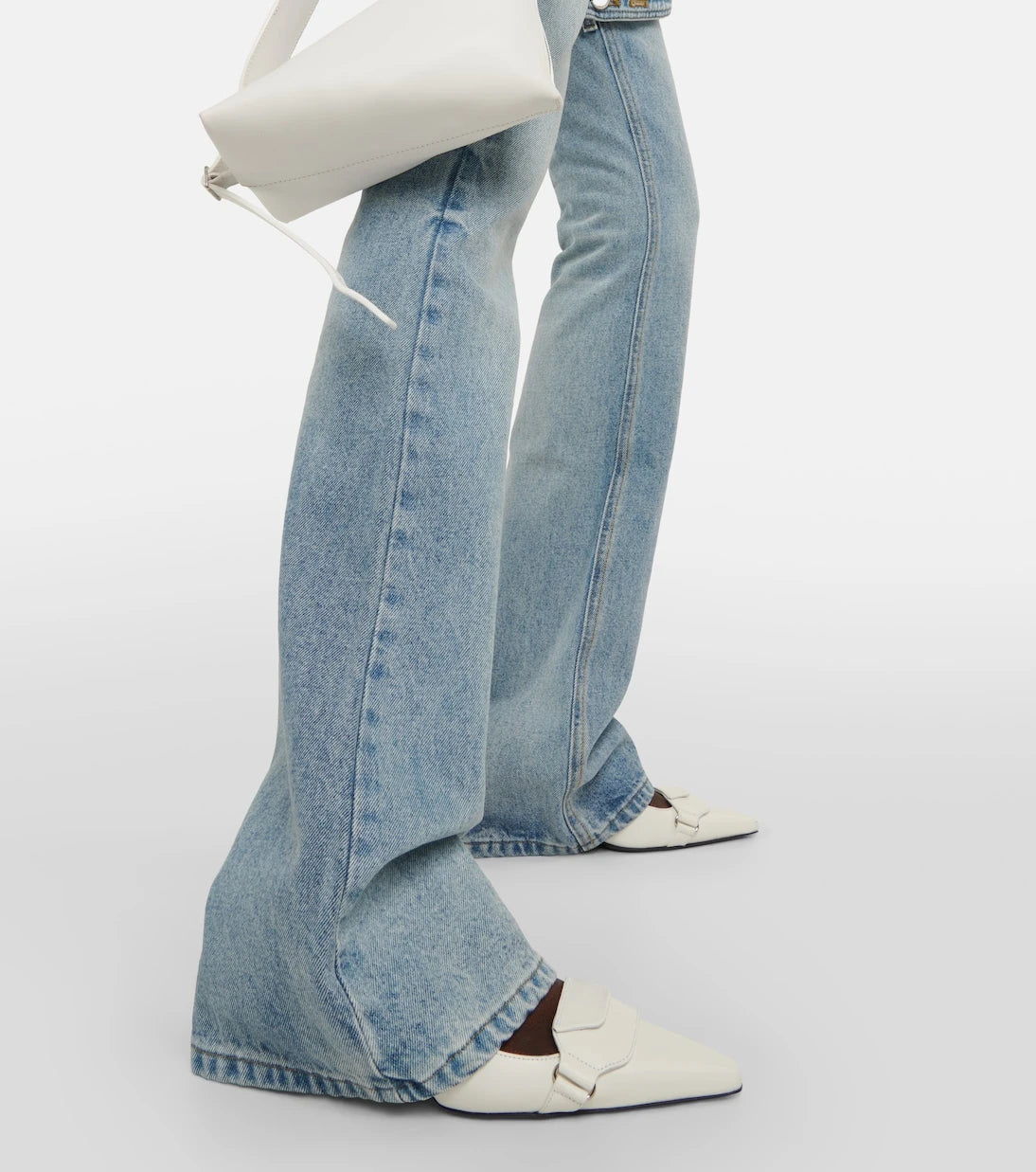 Courrèges - Mid-rise bootcut jeans